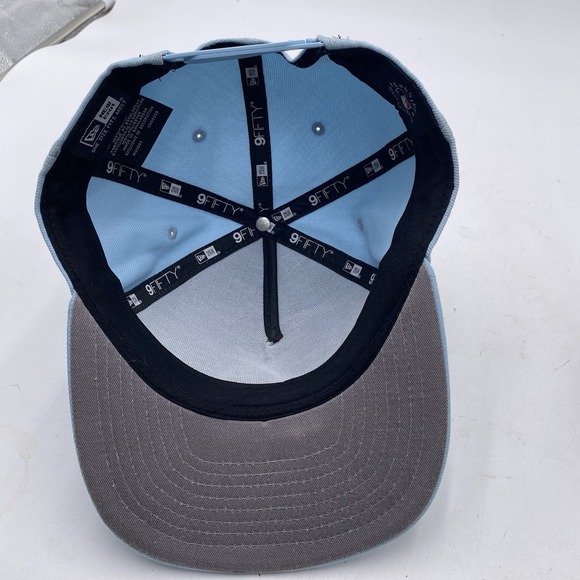 Atlanta Braves Hat New Era 9fifty SnapBack Powder Blue Cleaned VGC Adjustable - Picture 8 of 11
